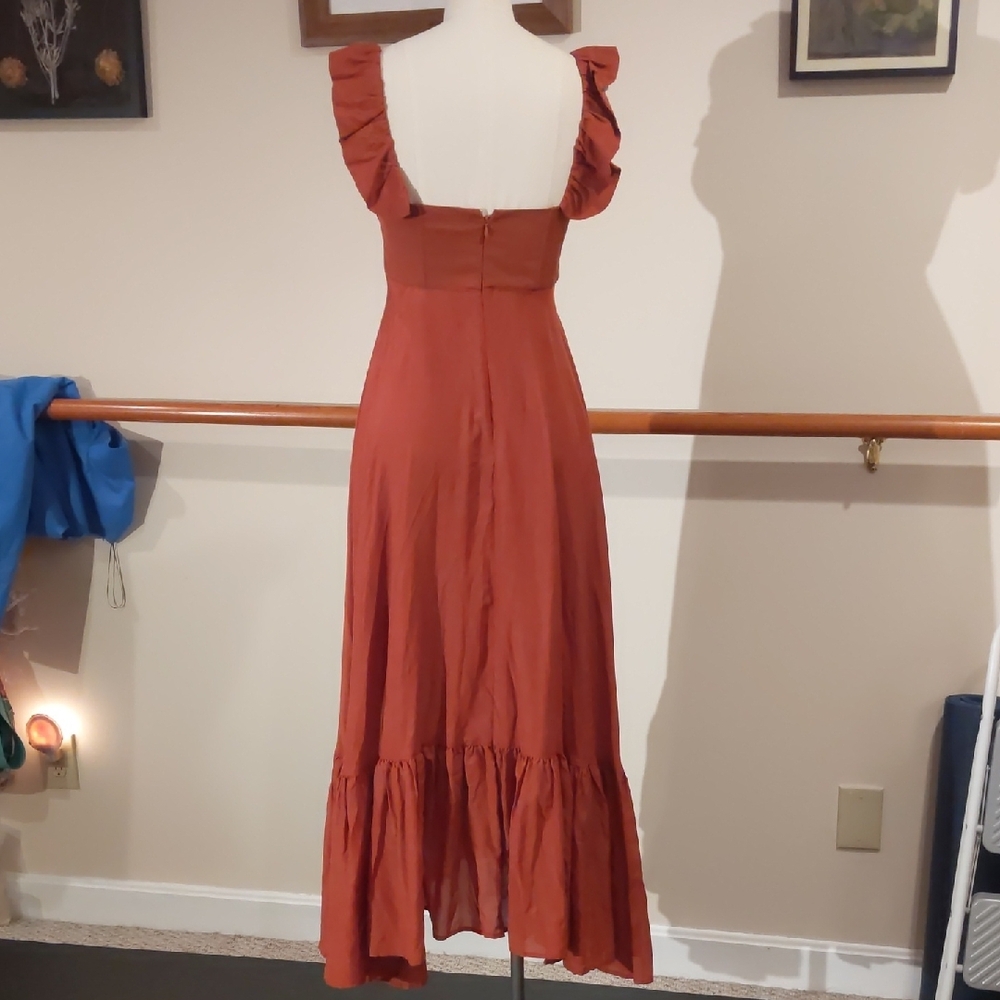 Farm Rio (New! WOT) Elegant Ruffle Maxi Dress - Picture 3 of 8